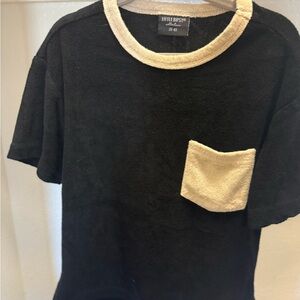 Little Bipsy Black Tee with Cream Accents